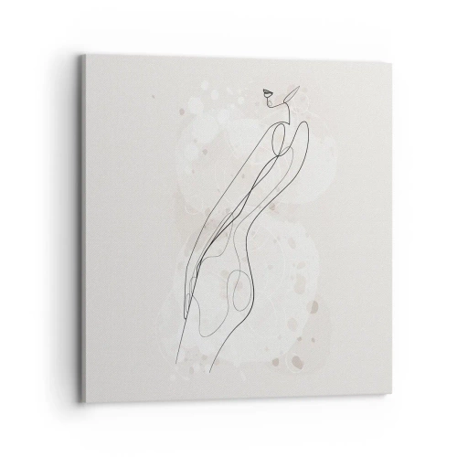 Canvastavla - Bild på duk - Blicken går vilse - 70x70 cm