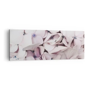 Canvastavla - Bild på duk - I en flod av blommor - 140x50 cm