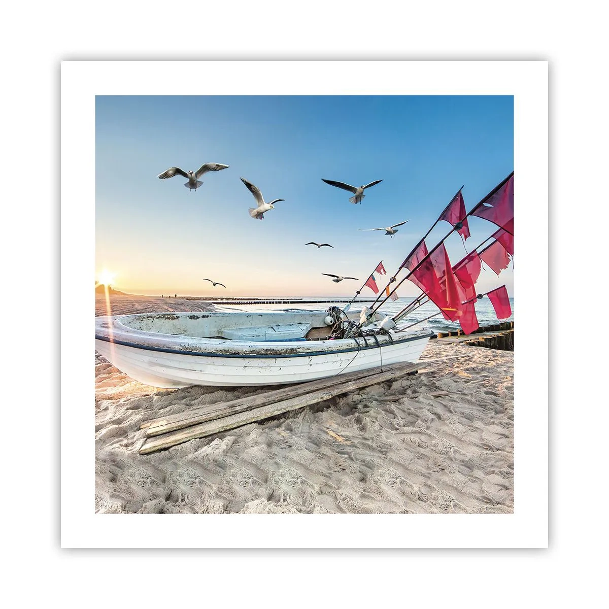 Affisch - Välförtjänt vila - 50x50 cm