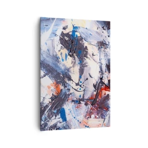 Canvastavla - Bild på duk - Abstraktionen galna dans - 70x100 cm