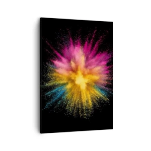 Canvastavla - Bild på duk - Färgerna föds  - 50x70 cm