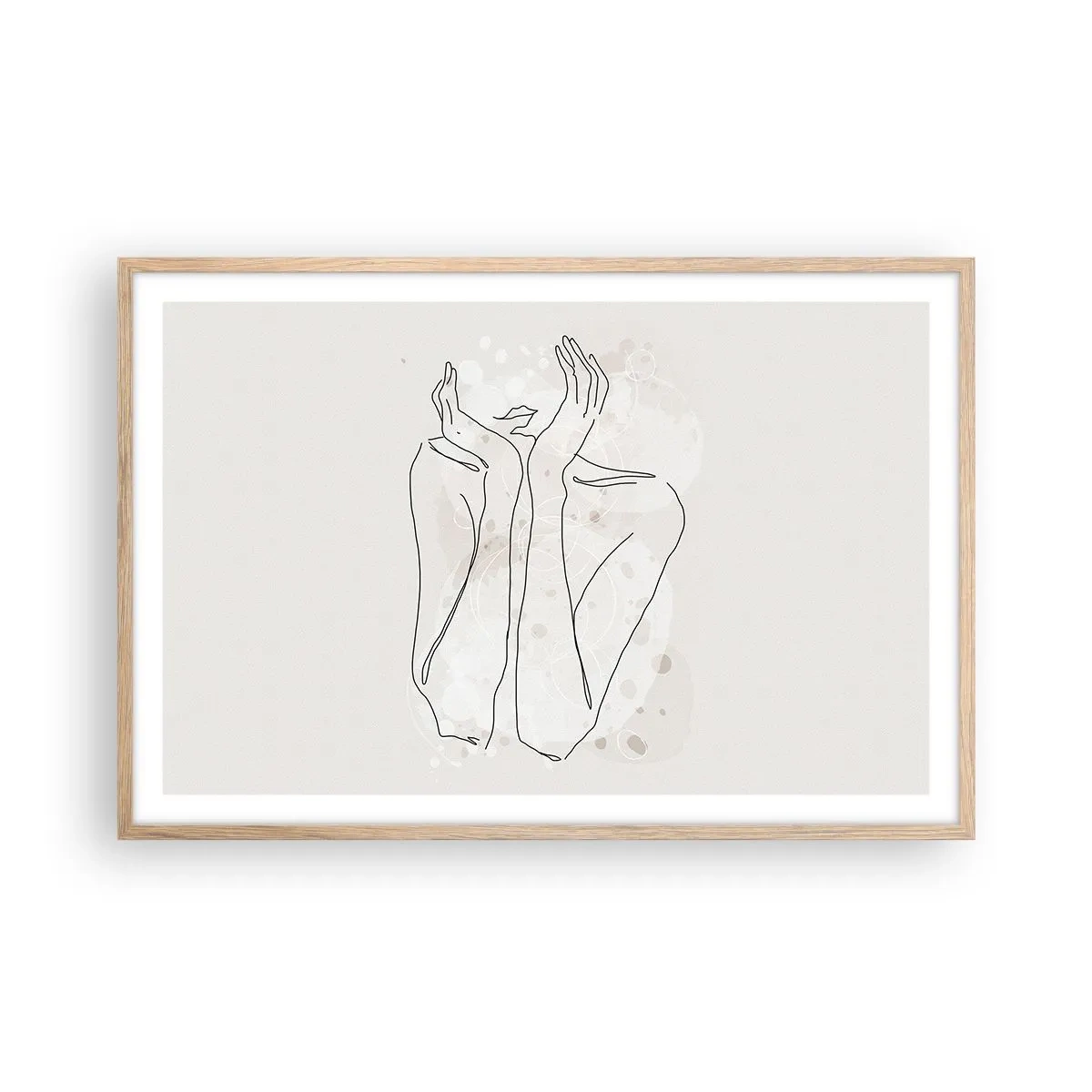 Affisch i ram av ljusek - Drömstund - 91x61 cm