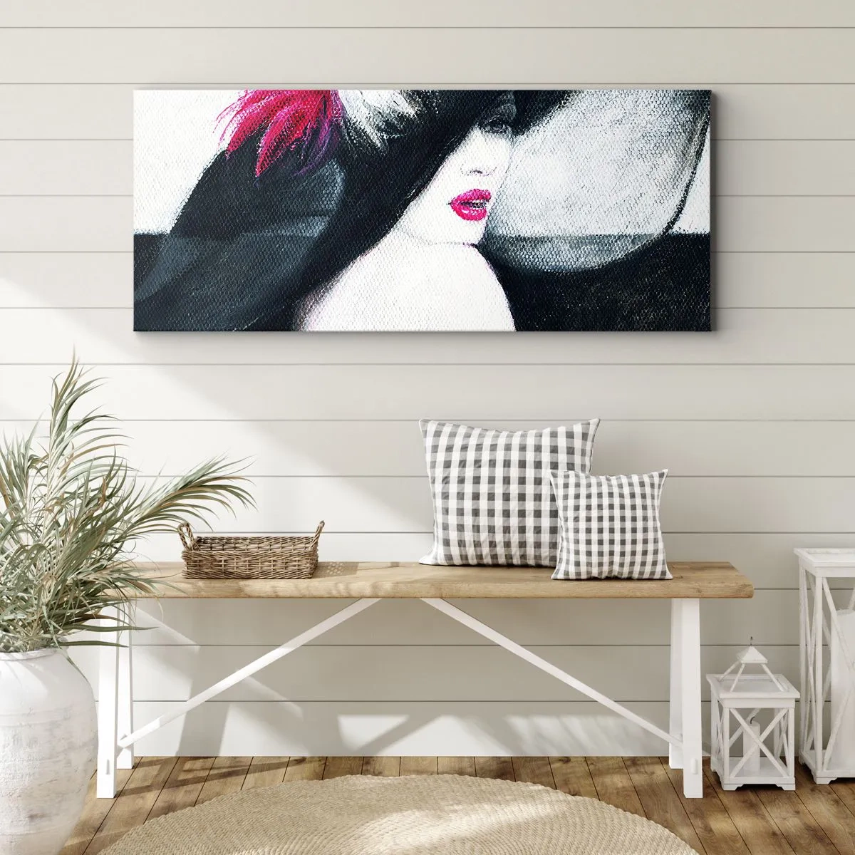 Canvastavla - Bild på duk - Alltid hemlighet - 120x50 cm
