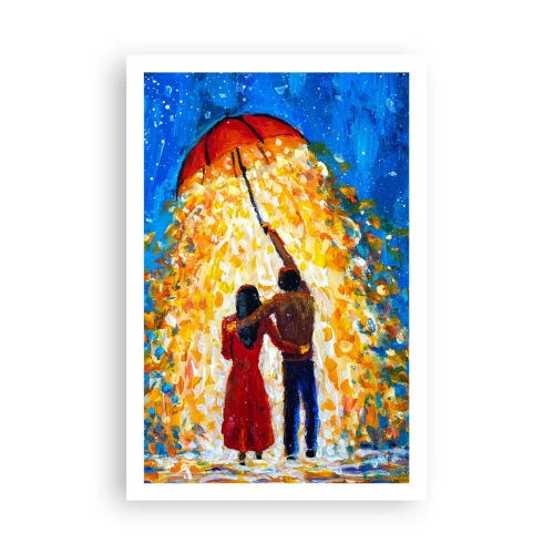 Affisch - Magi på en regnig kväll? - 61x91 cm