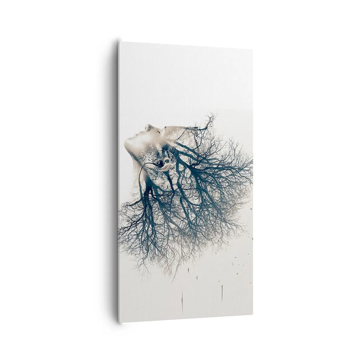 Canvastavla - Bild på duk - Lyssnar på trädens viskningar - 65x120 cm