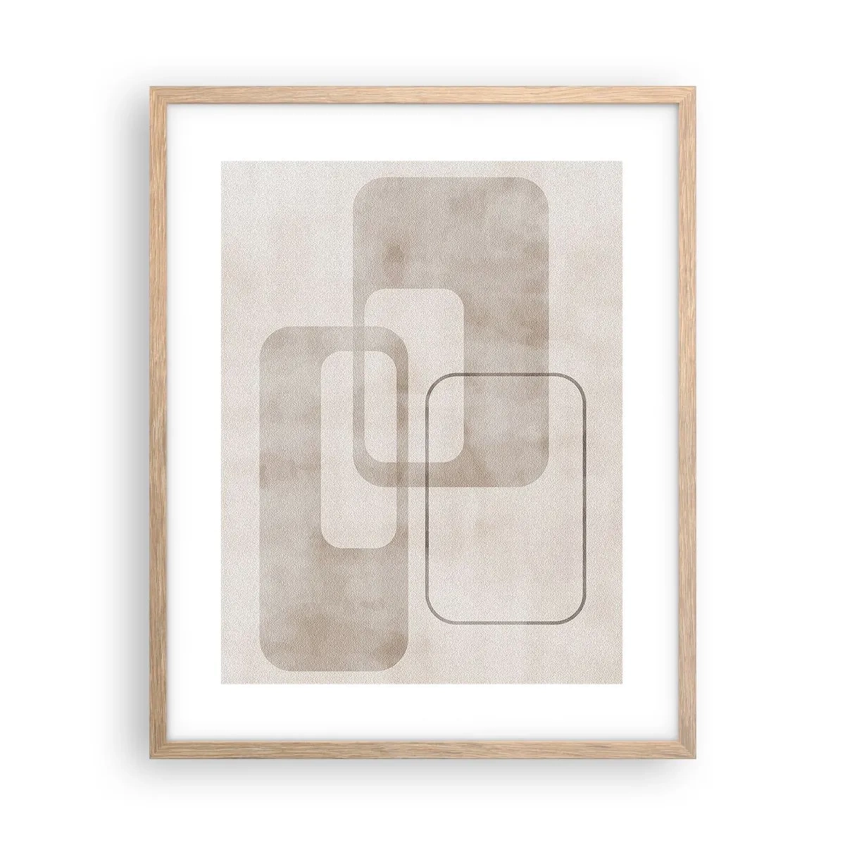 Affisch i ram av ljusek - Geometrisk fug - 40x50 cm