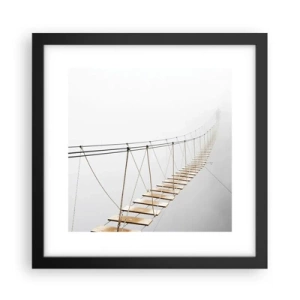 Affisch i svart ram - Vart leder den dig? - 30x30 cm