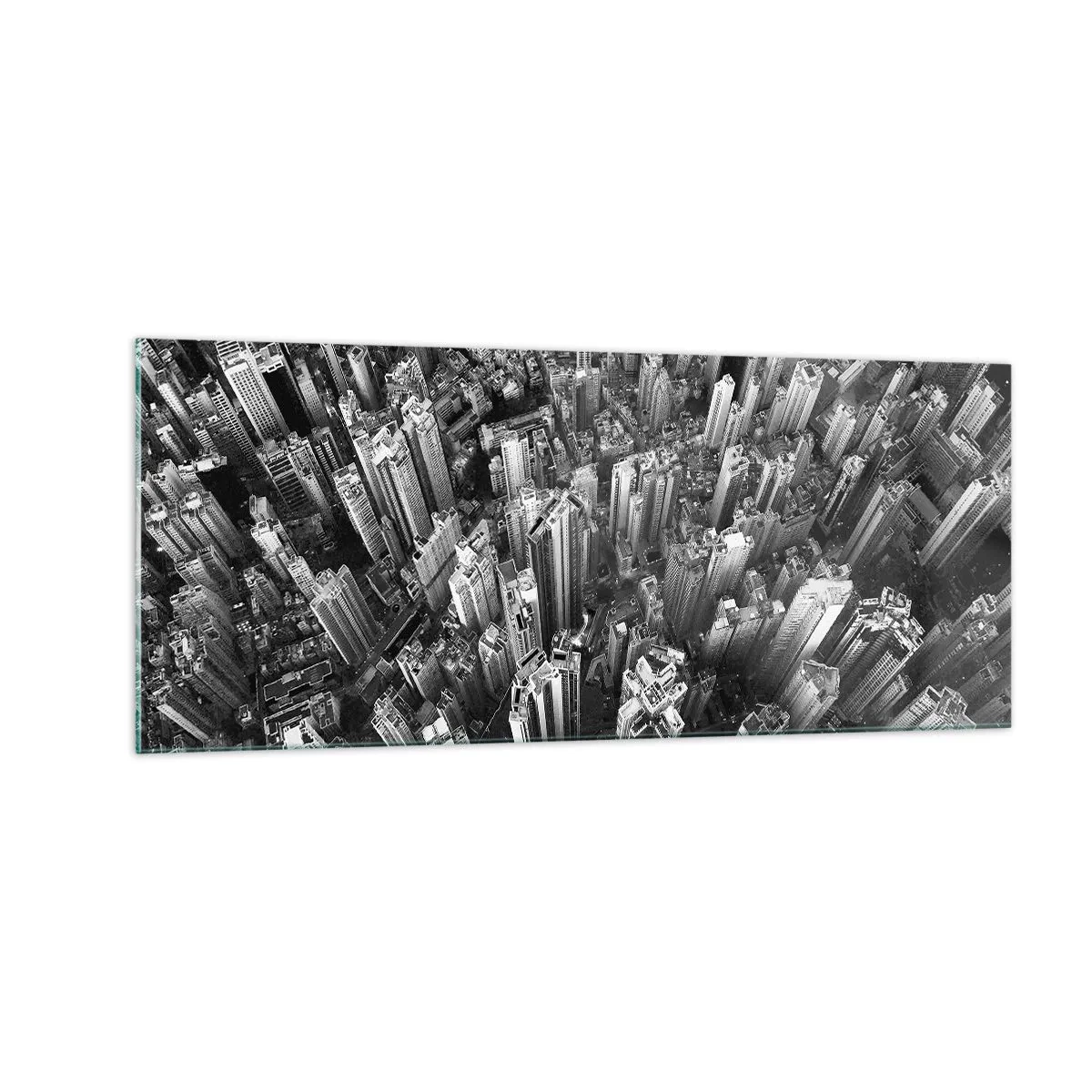 Glastavla - Bild på glas - Hela tiden högre och högre - 100x40 cm