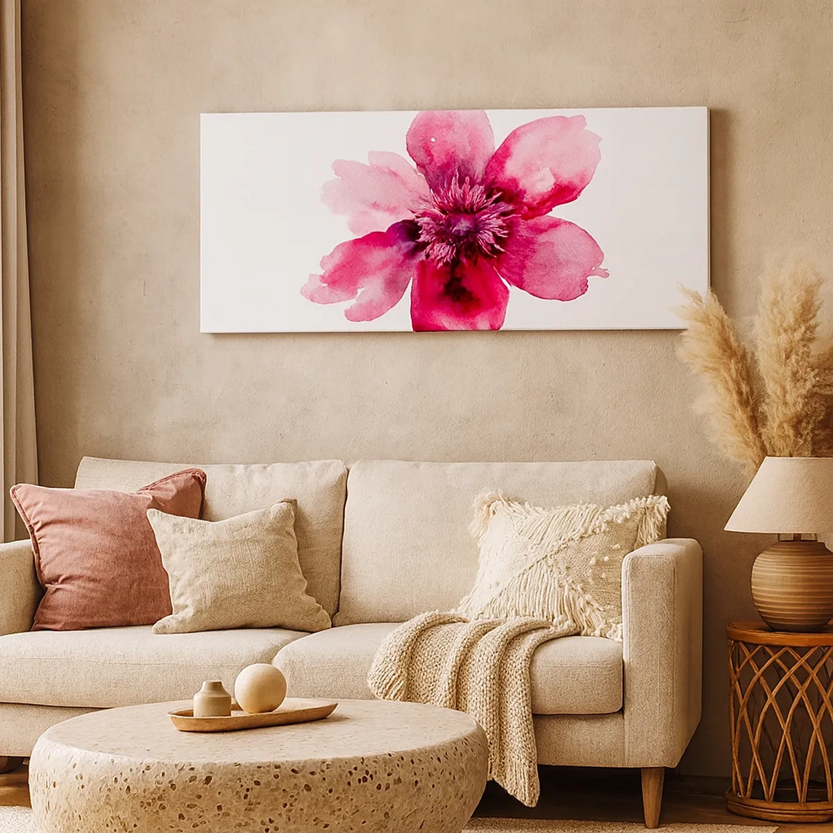 Canvastavla - Bild på duk - Doftande karminkyss - 30x30 cm