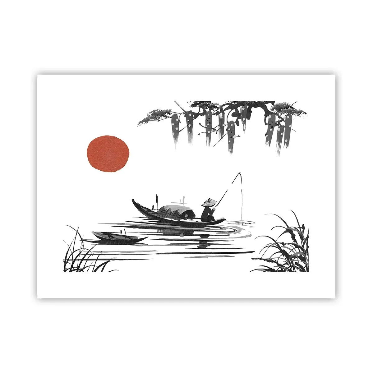 Affisch - Asiatisk eftermiddag - 40x30 cm