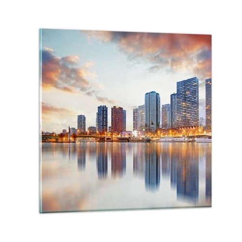 Glastavla - Bild på glas - Paris monumentala lugn - 30x30 cm