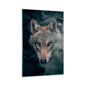 Glastavla - Bild på glas - Jägare - 80x120 cm