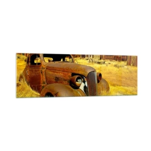 Glastavla - Bild på glas - Välförtjänt vila - 160x50 cm