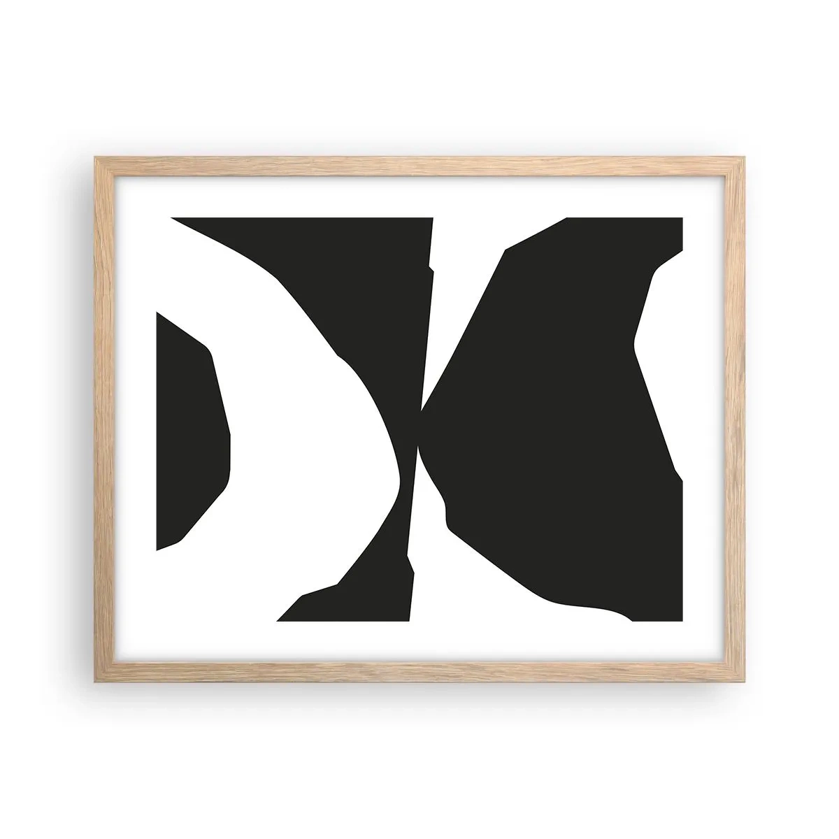 Affisch i ram av ljusek - Positiv-negativ - 50x40 cm