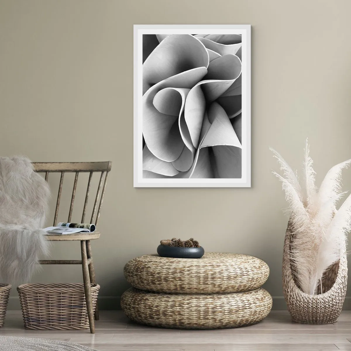 Affisch i vit ram - Det händer i rummet - 70x100 cm