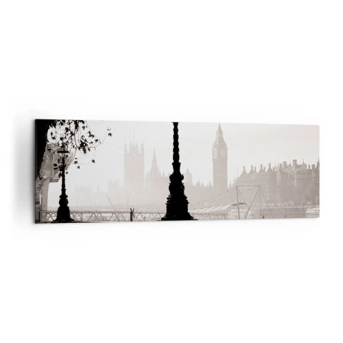 Canvastavla - Bild på duk - Morgon i London - 160x50 cm