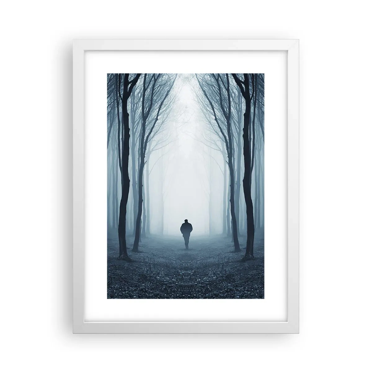 Affisch i vit ram - Och allt är enkelt och klart - 30x40 cm