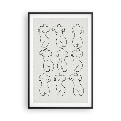 Affisch i svart ram - Endast Venus - 61x91 cm