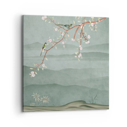 Canvastavla - Bild på duk - Vår, ah, det är du - 70x70 cm