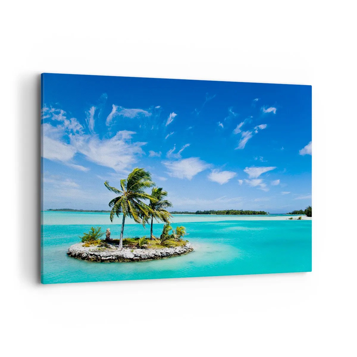 Canvastavla - Bild på duk - Paradis på jorden - 120x80 cm