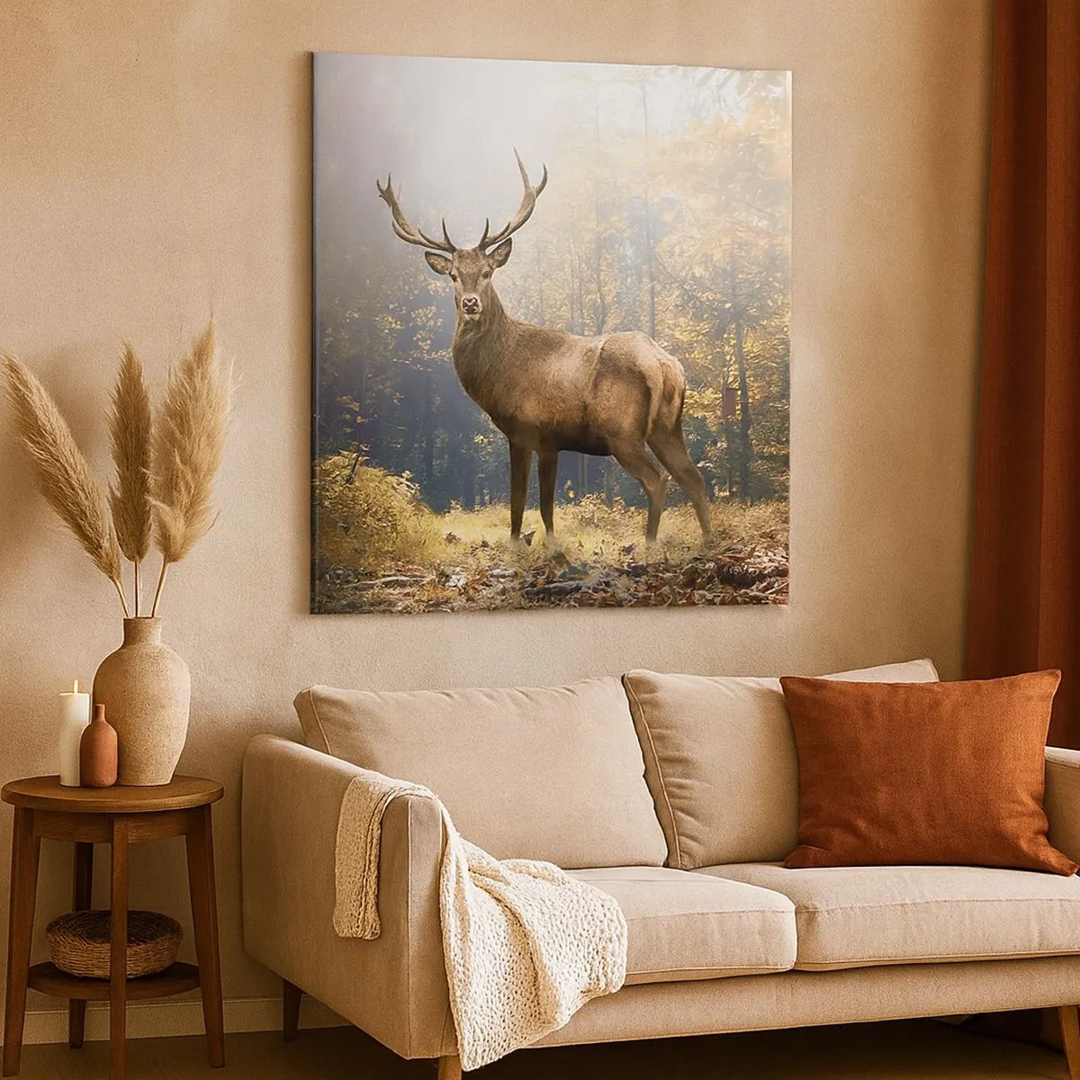 Canvastavla - Bild på duk - I fullt majestät - 30x30 cm