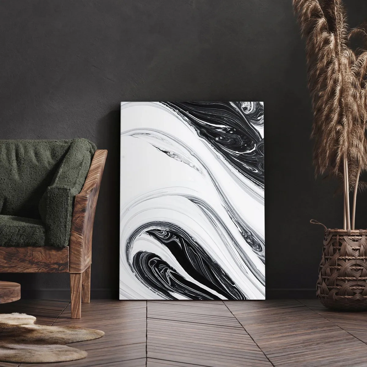 Canvastavla - Bild på duk - Motsatskombination - 50x70 cm
