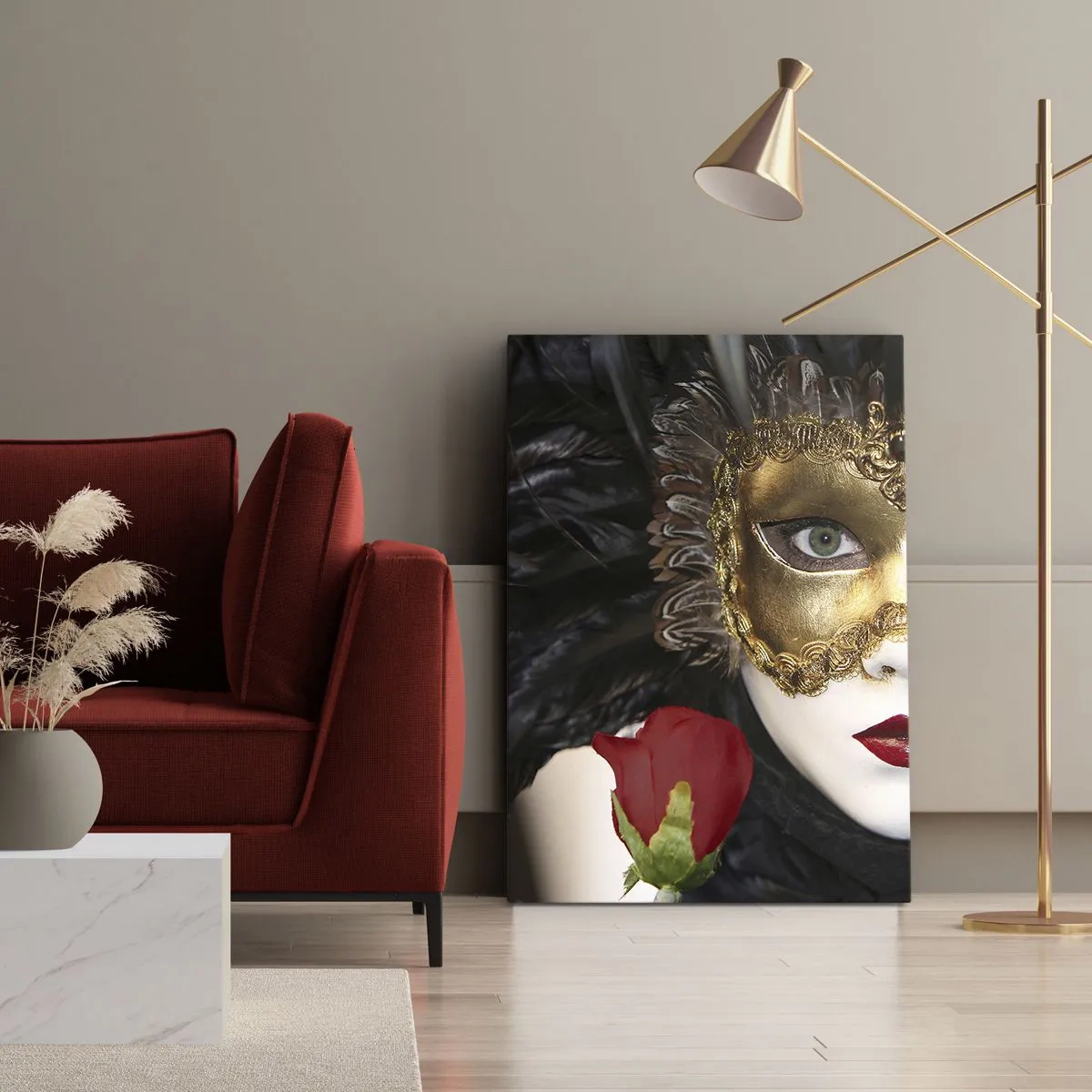 Canvastavla - Bild på duk - För livet är en stor fest - 50x70 cm