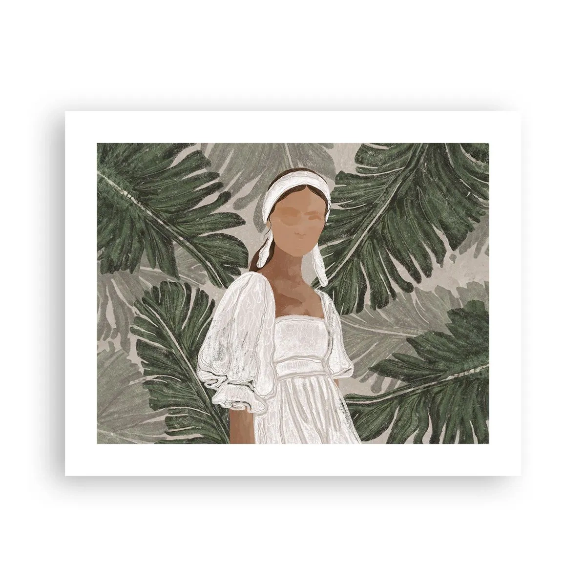 Affisch - Exotiskt porträtt - 50x40 cm