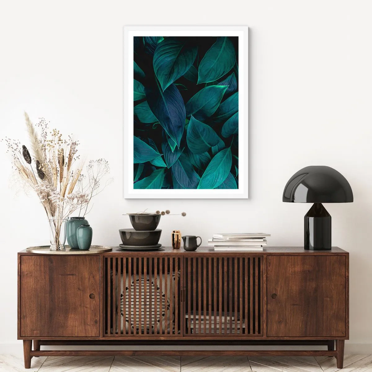 Affisch i vit ram - Grönskan själv - 50x70 cm