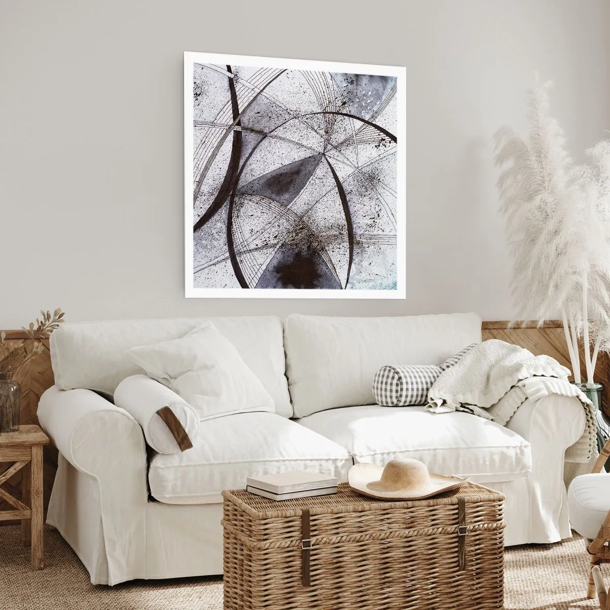 Affisch - Futuristisk fantasi - 60x60 cm