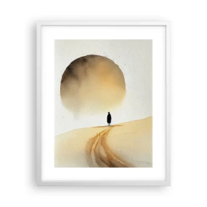 Affisch i vit ram - Alltid längtande - 40x50 cm