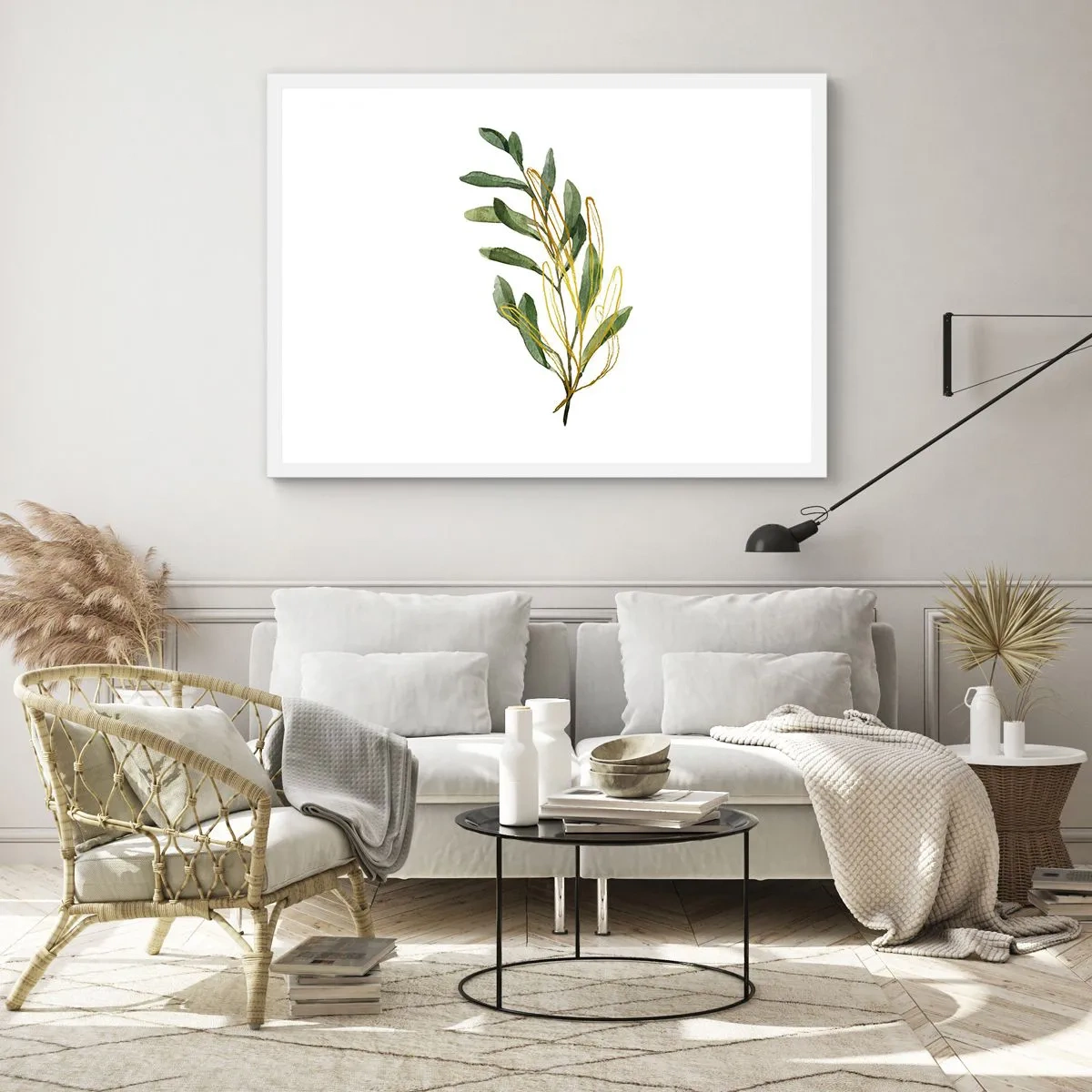 Affisch i vit ram - Allt som är gott - 100x70 cm