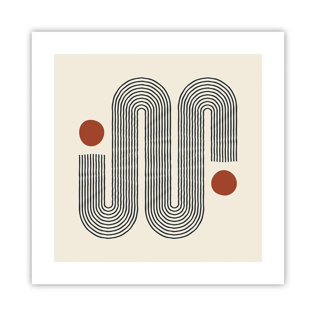 Affisch - från början till slutet - 40x40 cm