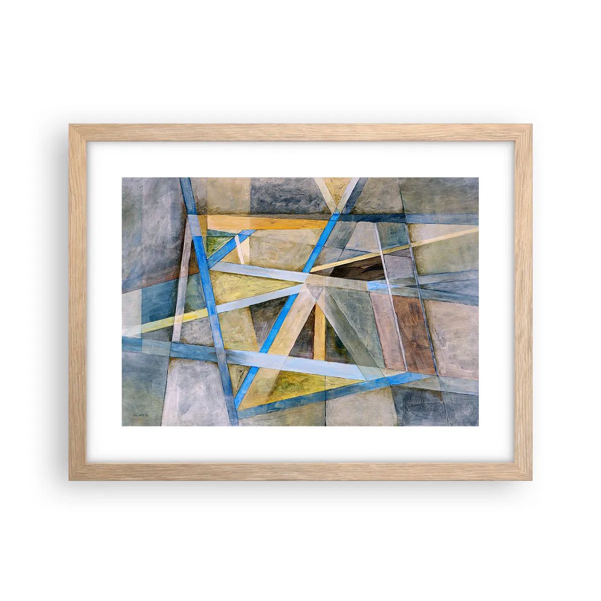 Affisch i ram av ljusek - Rakt fram eller diagonalt? - 40x30 cm