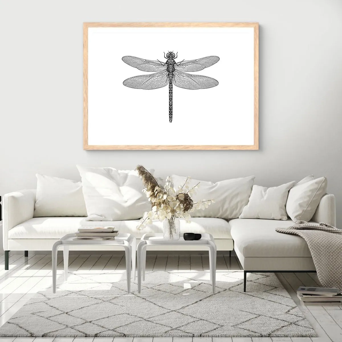 Affisch i ram av ljusek - Precision i naturen - 70x50 cm