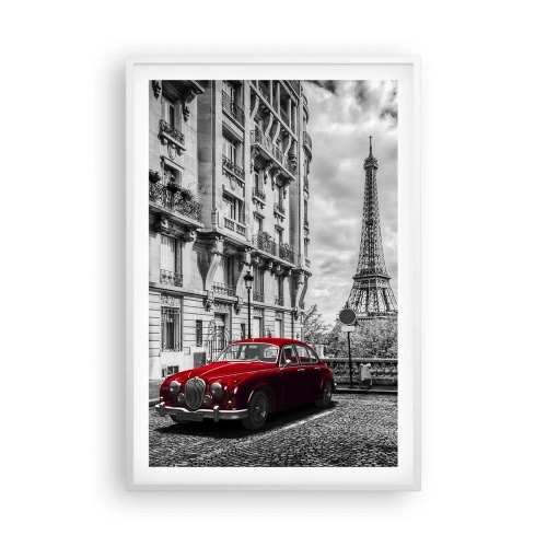 Affisch i vit ram - Rovdjuret i staden - 61x91 cm