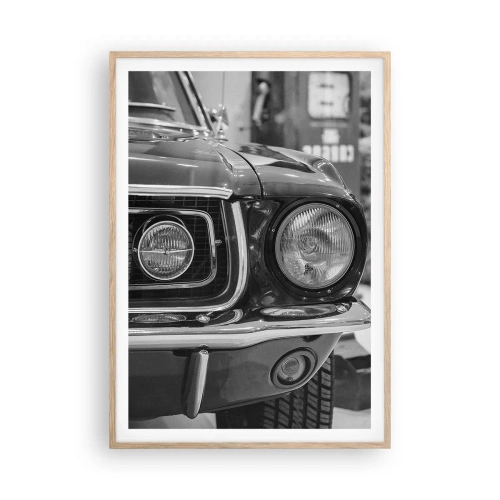 Affisch i ram av ljusek - Kör hårt - 70x100 cm