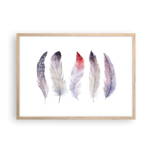 Affisch i ram av ljusek - Fin som färgrik dimma - 70x50 cm