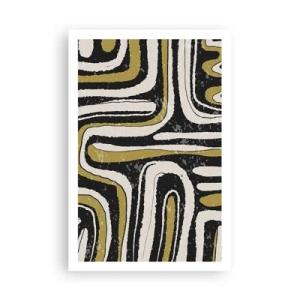 Affisch - Komposition: stråk och gränder - 61x91 cm