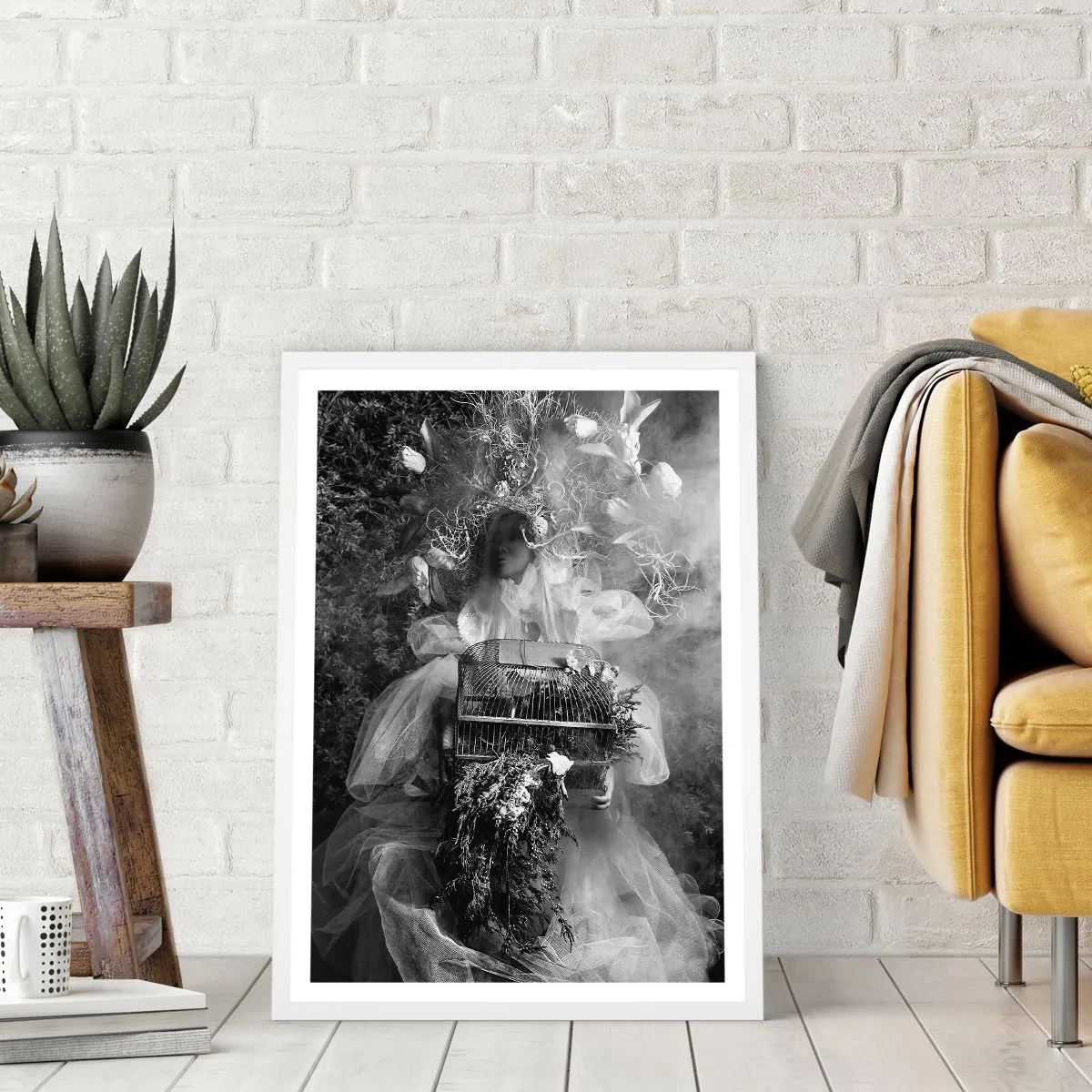 Affisch i vit ram - Bara Moder - Natur - 70x100 cm