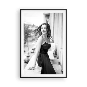 Affisch i svart ram - Säkert en Parisbo - 61x91 cm