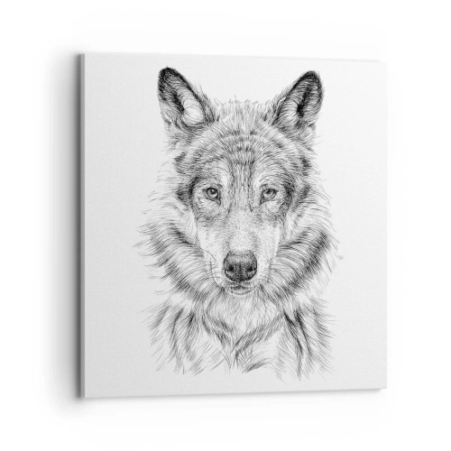 Canvastavla - Bild på duk - En född ledare - 70x70 cm