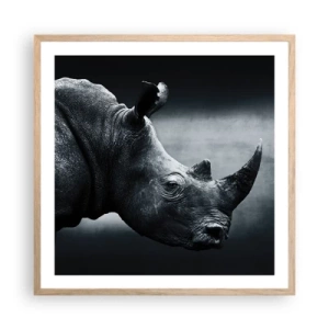 Affisch i ram av ljusek - Höger profil - 60x60 cm