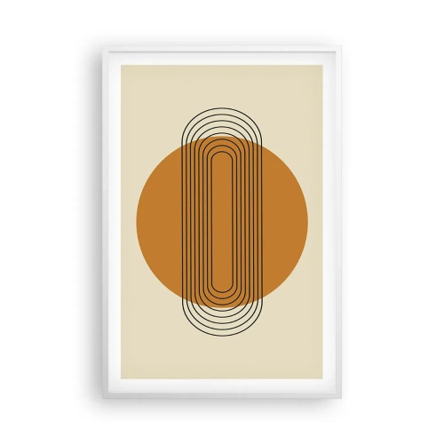 Affisch i vit ram - Perfekt plan - 61x91 cm