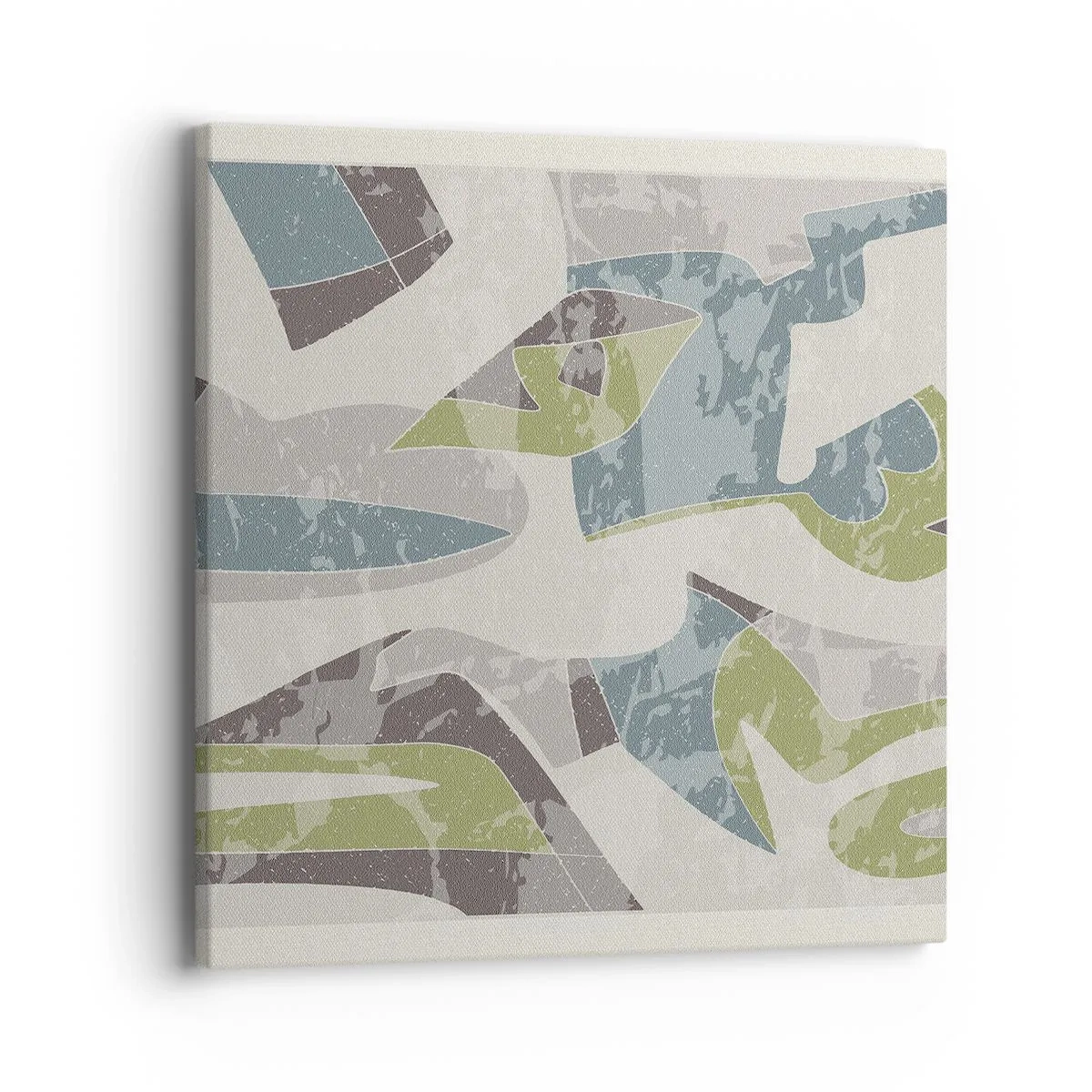 Canvastavla - Bild på duk - Komposition bakom glas - 40x40 cm