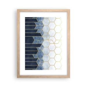 Affisch i ram av ljusek - Komposition i synkoprytm - 30x40 cm