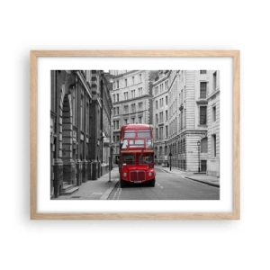 Affisch i ram av ljusek - Vardagen behöver inte vara grå - 50x40 cm