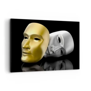 Canvastavla - Bild på duk - Livet är teater - 100x70 cm