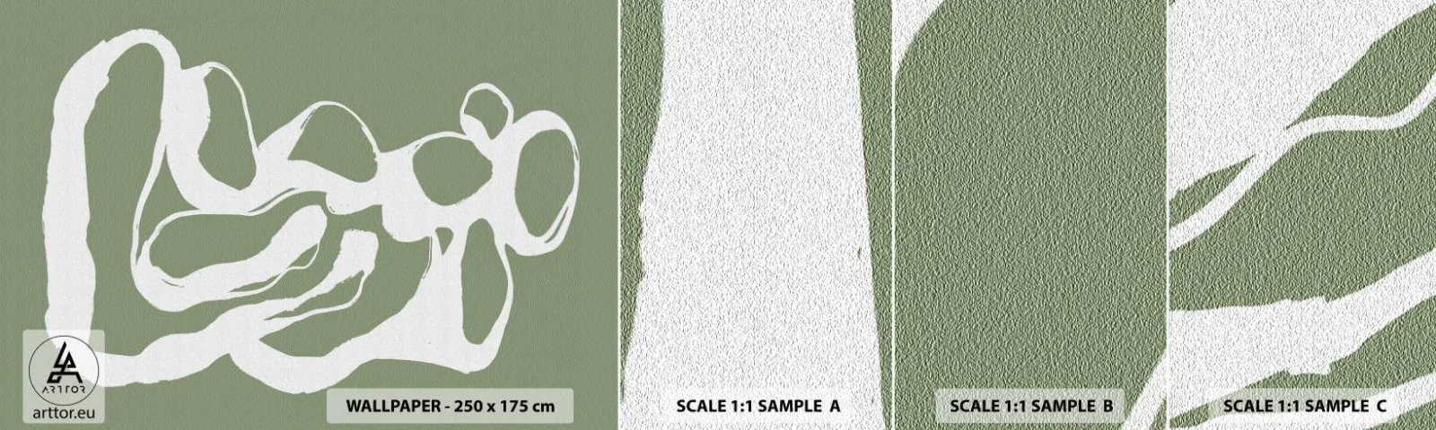 Provbit av självhäftande fototapet Deluxe Sticker - Rymdens kallelse - Minimalism, Boho, Bit - 100x30 cm