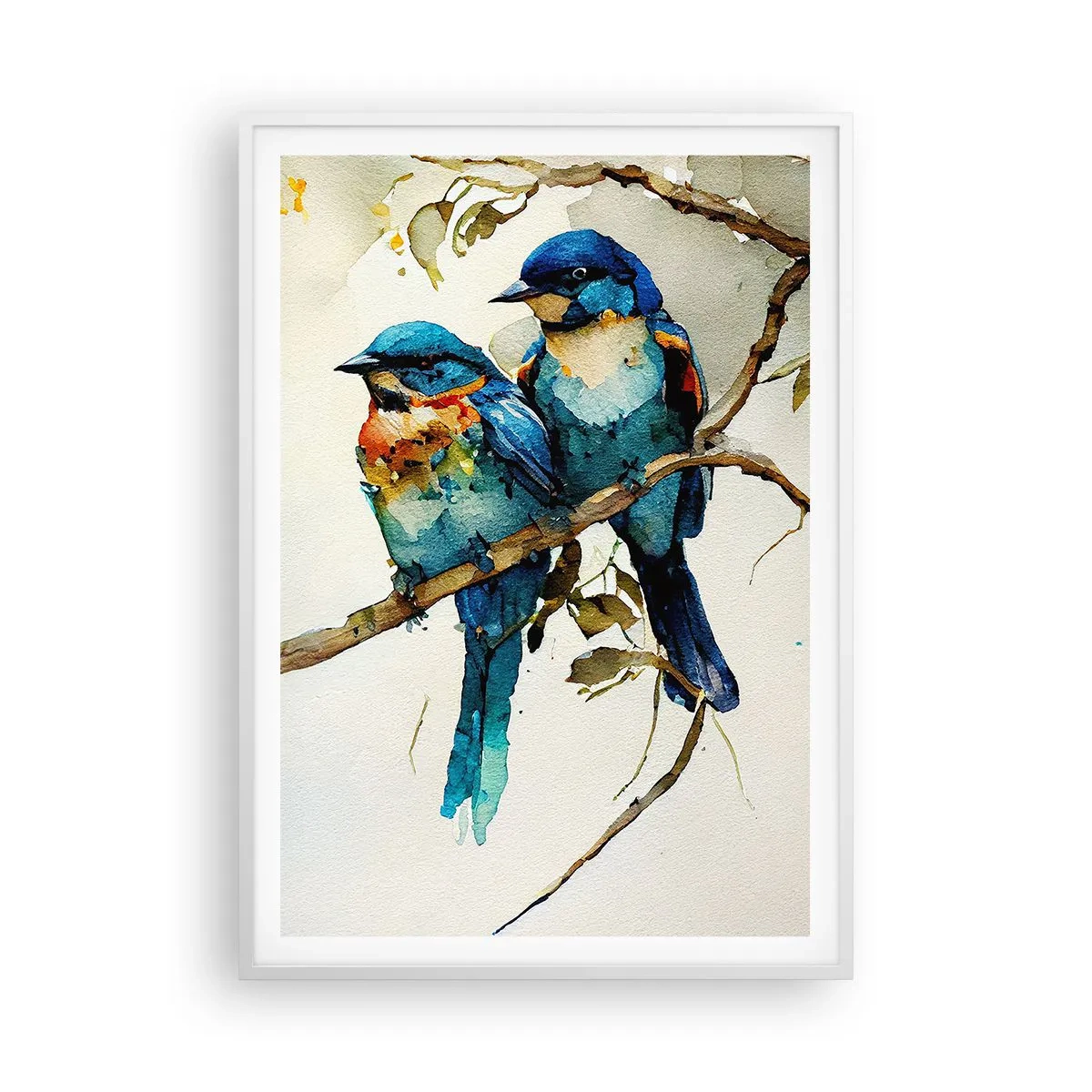 Affisch i vit ram - Sur? - 70x100 cm